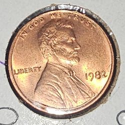 1982 LINCOLN PENNY Red 67