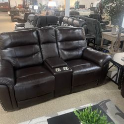 Leather Sofa Set