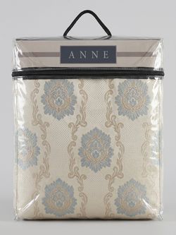 Brand New Elegant Damask Curtain Set with Attached Swag Valance