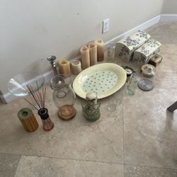 Home Decor, Candle Holders and Candles