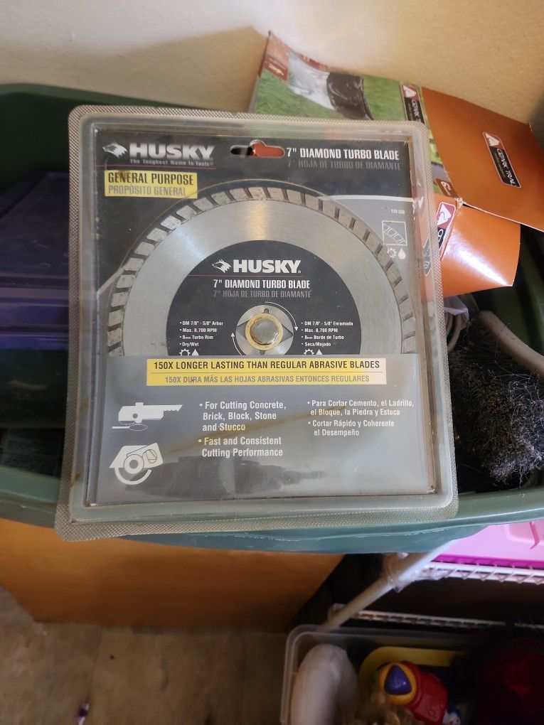 Husky 7" Diamond Turbo Blade