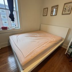 Ikea white malm Bed