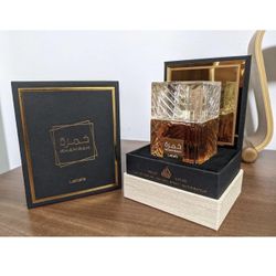 Lattafa Khamrah - Vanilla, Warm Spicy, Amber, Cinnamon - Eau de Parfum Long-Lasting Fragrance for Unisex, 3.40 Ounce / 100 ml