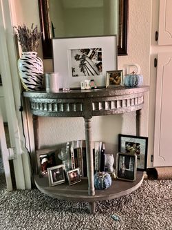Hallway Table - Decorative Wall Table - Half table