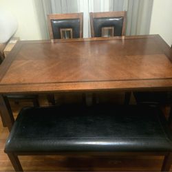 Gorgeous Leather Dining Table Set from Vietnam