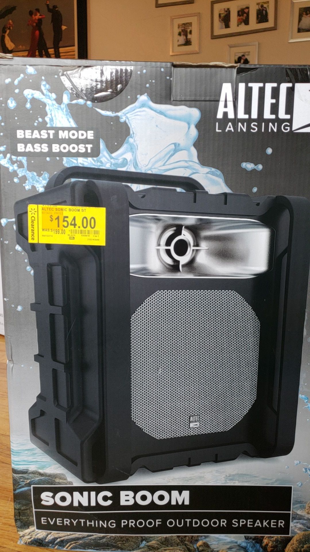 Altec Lansing IMT802BLG Sonic Boom Waterproof Speaker, Black/Grey VIP