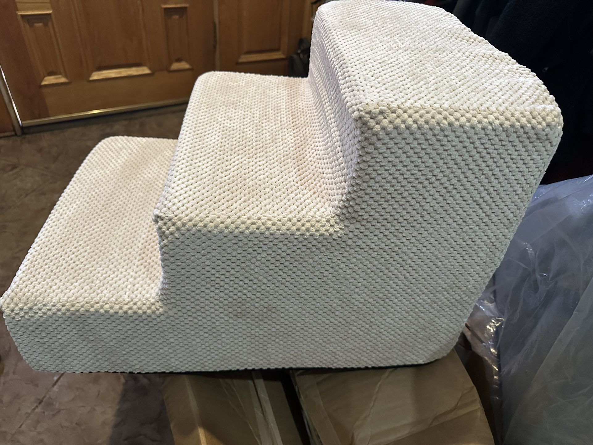 Dog Stairs For Small Dogs & Cats, 3-Step Extra Wide Non-Slip Pet Steps For Couch Sofa And Chair