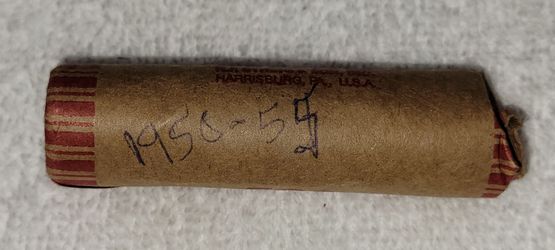 One roll of 1950's Wheat Pennies