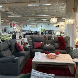 Dark Grey Sofa And Loveseat Recliners 