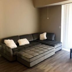 Large Sectional Couch With Ottoman 