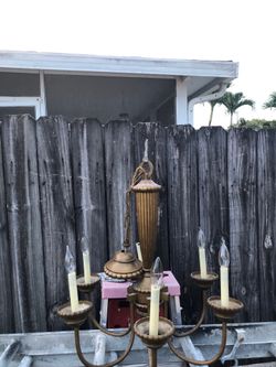 Hanging dining light and Delta 12” wood plainer