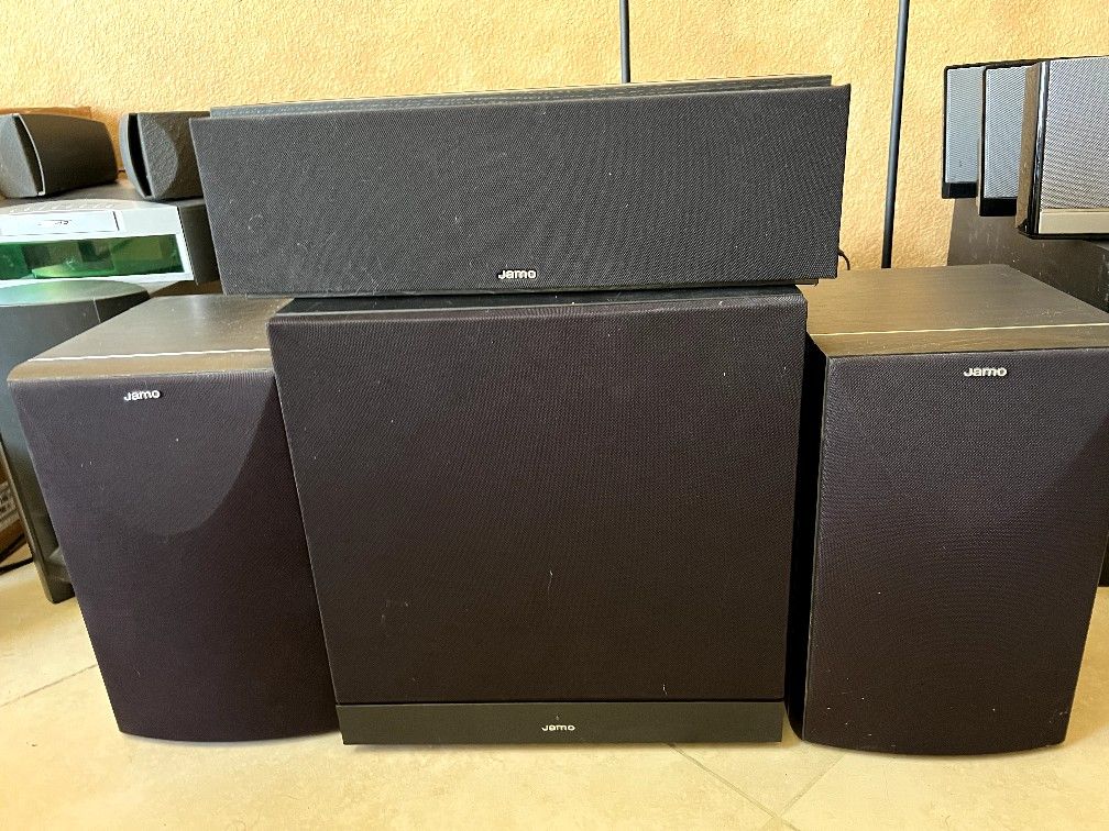 Jamo E7CEN 140 Watts, Dual Center Speaker (Black) Jamo SUB 6510