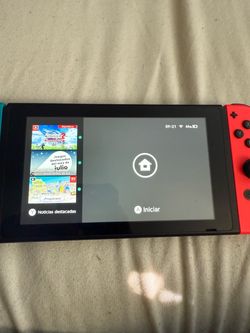 Nintendo Switch with Neon Joy-Cons