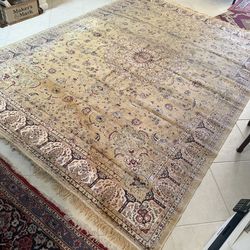Silk area rug
