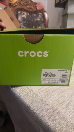 Crocs Echo Clog Kids Black Size J5