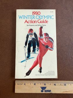 1980 Winter Olympic Action Guide Paperback By Kupecky And Marlin ice Hockey Jim Craig gold medal