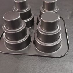 BRAND NEW NOS CHICAGO METALLIC Mini Multi Tier Round Cake Pan