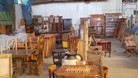 Warehouse full of new furniture