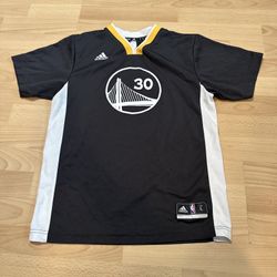 Adidas Steph Curry Golden State Warriors Jersey Black Youth Size Large