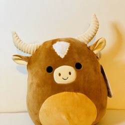 Squishmallows Wilfred The Longhorn Cow 8” HEB Exclusive