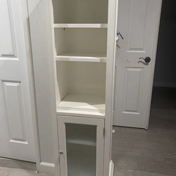 White Cabinet/ Book case