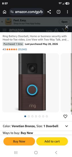 Ring doorbell camera