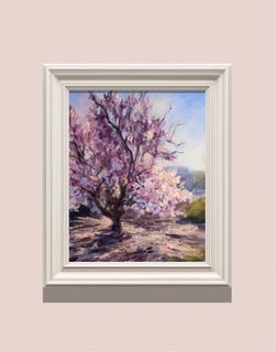 Original Oil Magnolia Tree Painting