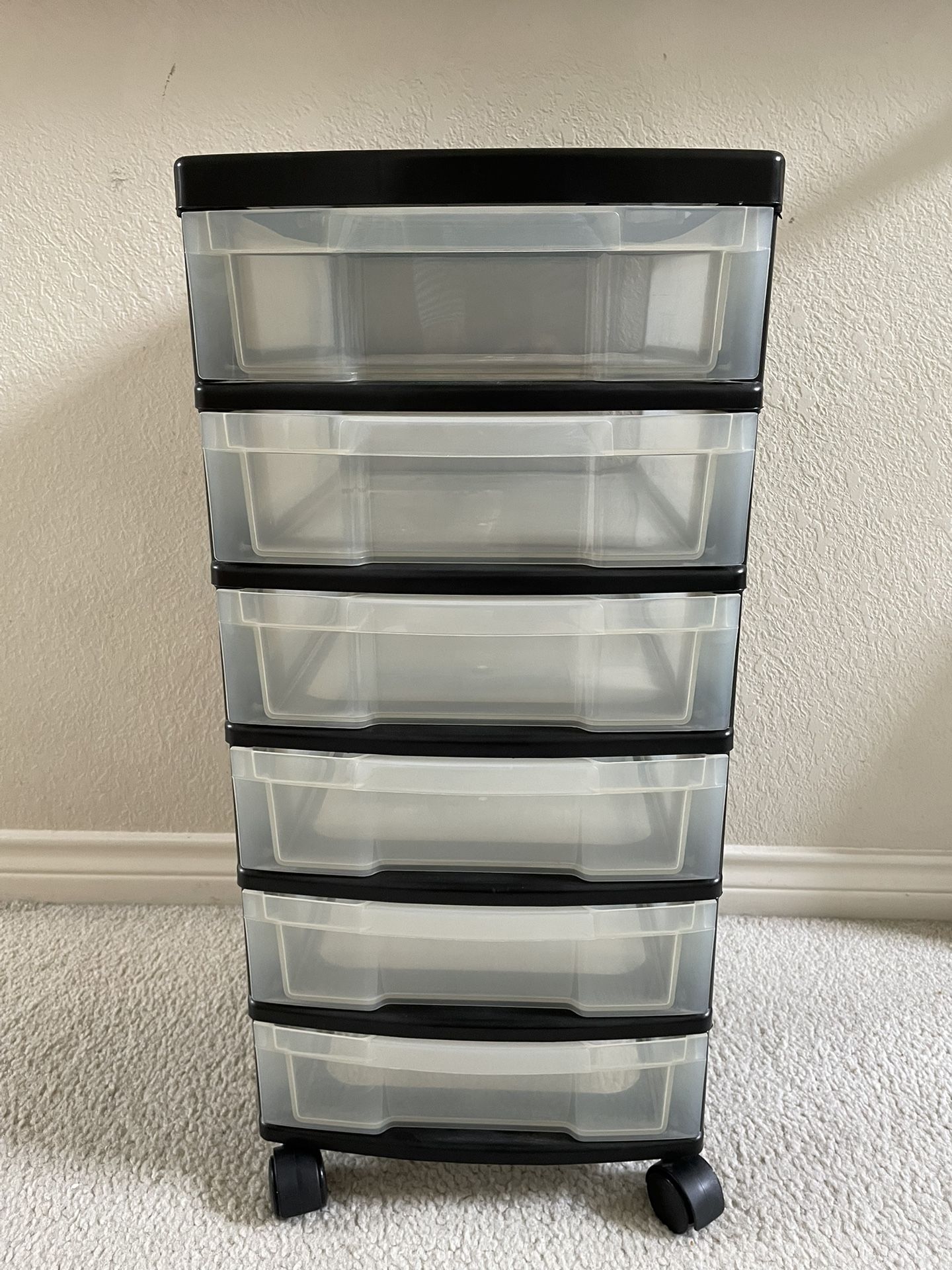6-Drawer Plastic Storage Cart