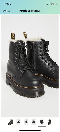 Platform Sherpa Lined Doc marten Black Boots