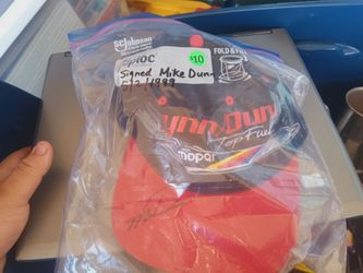 Signed racing hat