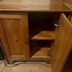 Wood Cabinet  - Printer/ Storage  - Excellent Condition 