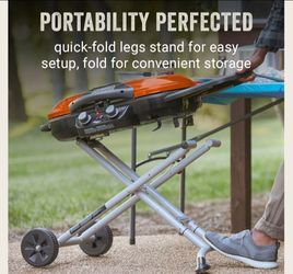 Coleman Roadtrip 285 X-cursion, compact and lightweight portable grill, 20,000 BTU, foldable