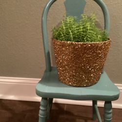 5 Gold Glitter Pot Covers
