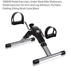 Tabeke New Under Desk, Bike Exerciser W Mat
