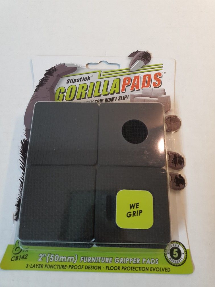 GorillaPads CB142 Non Slip Furniture Pads/Grippers Set of 8 Furniture Leg Floor. Condition is "New".
Same Day Shipping, Don't forget to check out my