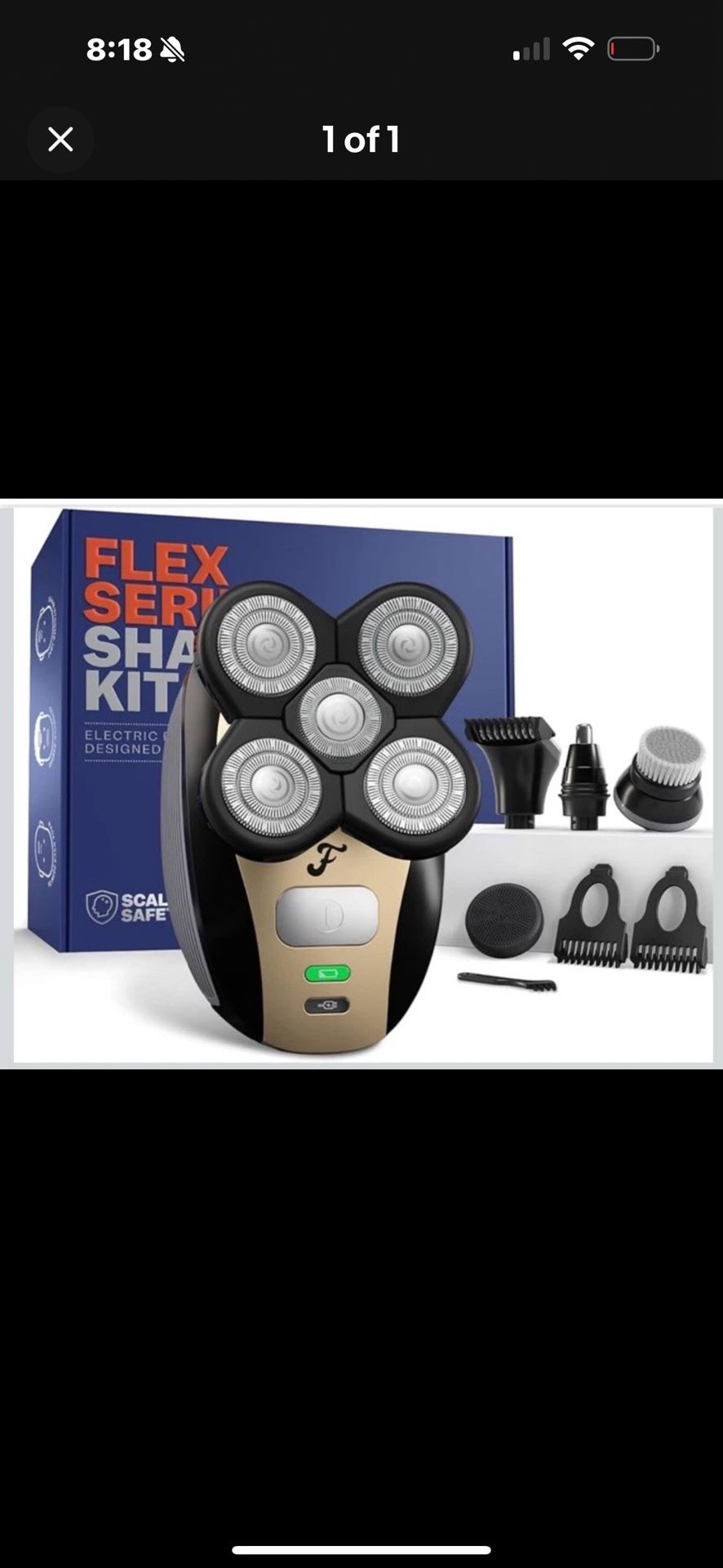 FlexSeries Electric Head & Body Hair Shaver - Mens Cordless Recharge Wet/Dry NIB