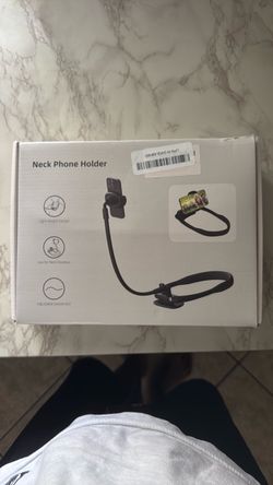 Neck Phone Holder with Adjustable Gooseneck
