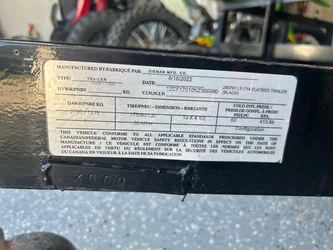 Trailer flatbed UTV Dirtbike Work