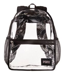 New PINK clear backpack