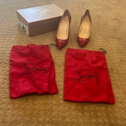 Christian Louboutin Geo Pump 85 Red Bottoms