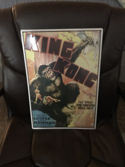 KING KONG VINTAGE METAL SIGN