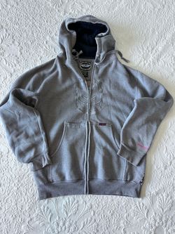 Vintage Y2K Spitfire Wheels Gray Zip Hoodie – Skate Grunge size M