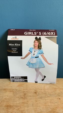 HALLOWEEN ALICE IN WONDERLAND KIDS SIZE SMALL 6 COSTUME
