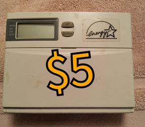LuxPro PSP511Energy Stat digital programmable thermostat.  

$5