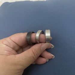 Men’s Fashion Stainless Steel Wedding Band Size 10 $22’ $20 Each