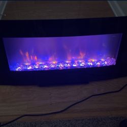 42 INCH LED WALL MOUNT FIREPLACE 