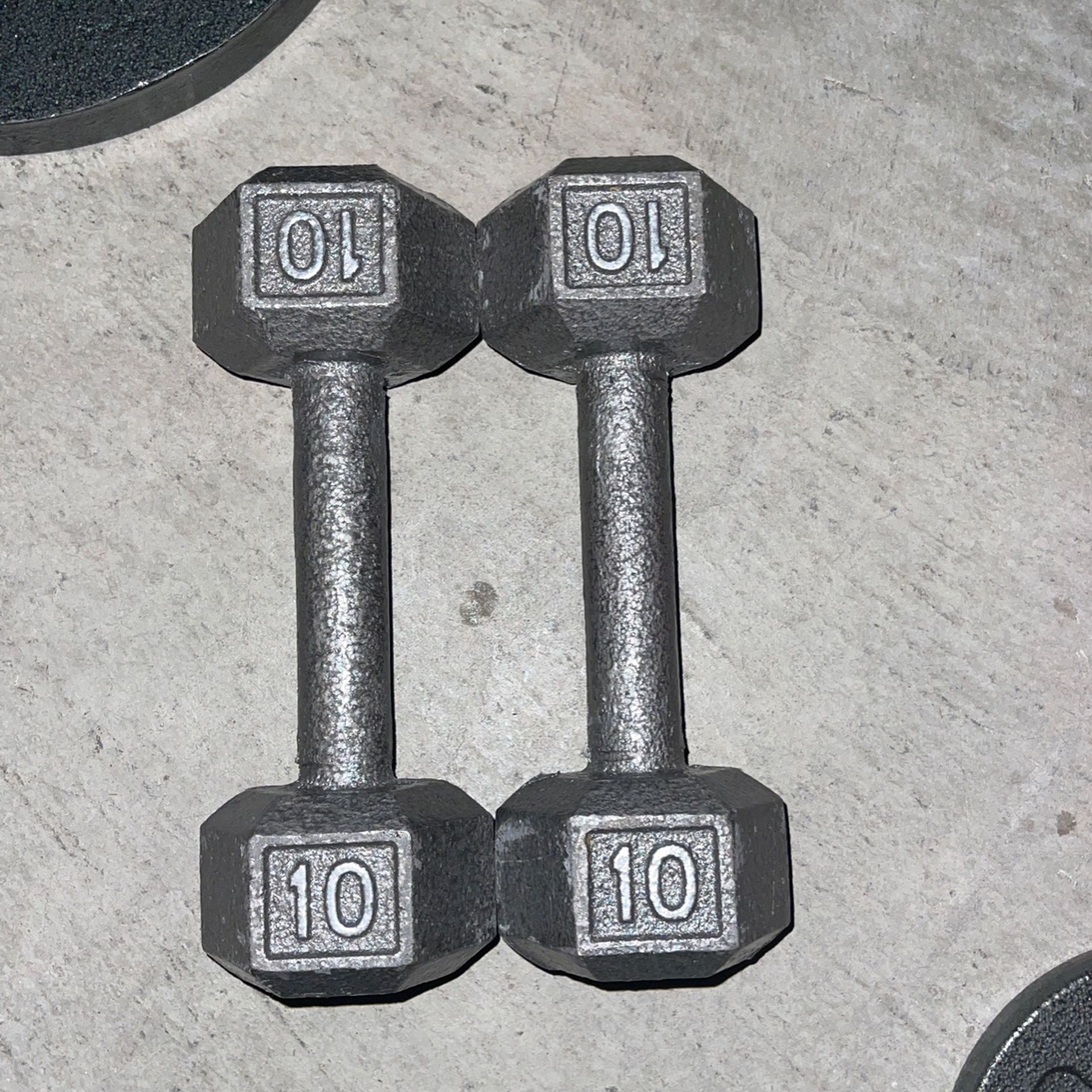 Pair of 10 Pound Dumbbells