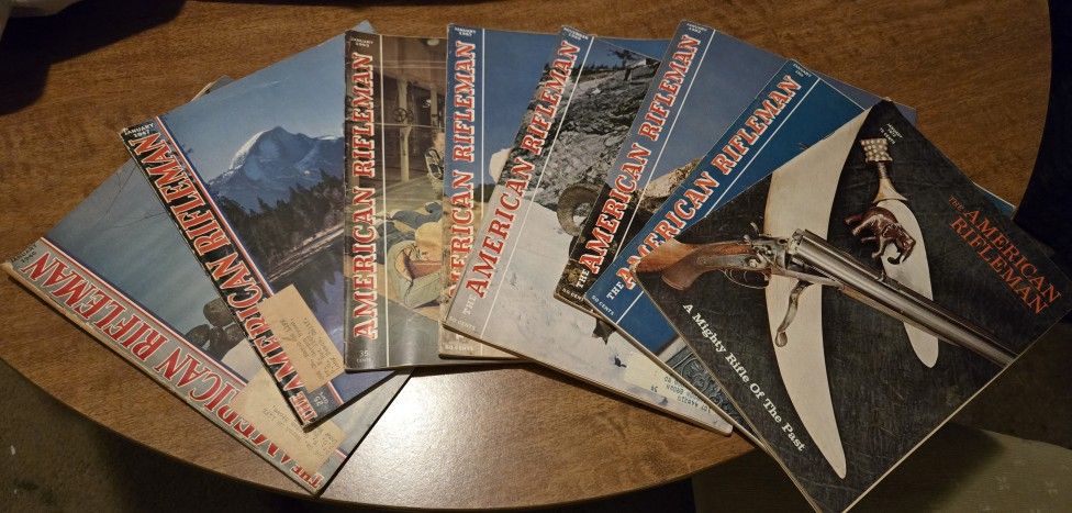 Vintage American Rifleman Gun Magazines 1940s Through 1990s, Package Deals!  Cheap! $1 Or Less!
