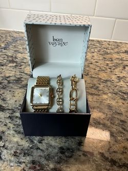 BON VOYAGE WATCH AND TWO BRACELETS (NEW)