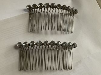 Set Of Crystal. Hair Clips